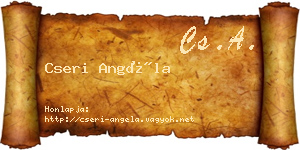 Cseri Angéla névjegykártya